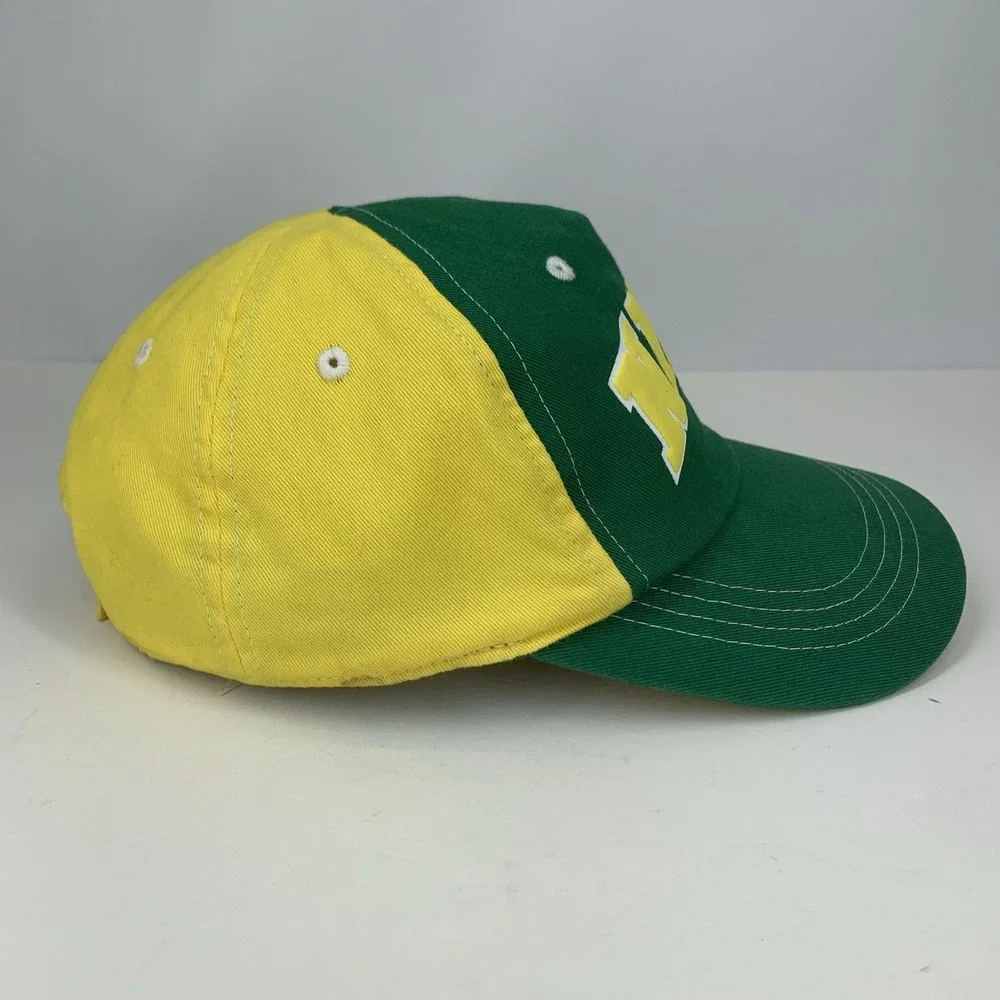 Green Yellow CHILD Nike Hat 2000s Adjustable Cotton Baseball Cap